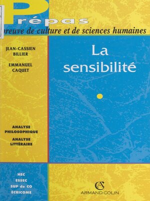 cover image of La sensibilité